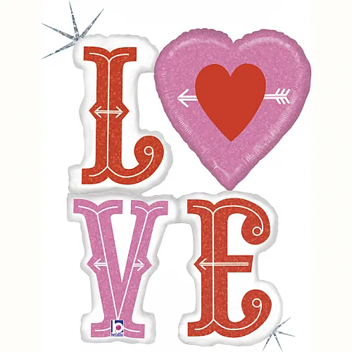 Шар Фигура LOVE Голография