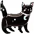 Шар Фигура Звездная кошка Черный