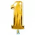 Шар фигура цифра 1 Gold