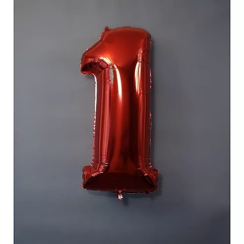 Шар фигура цифра 1 Red