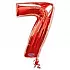 Шар фигура цифра 7 Red