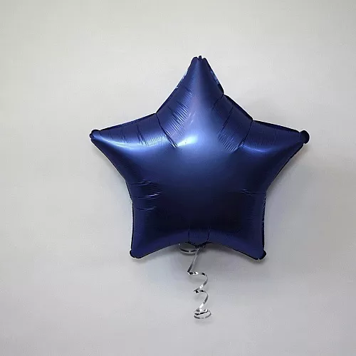 Шар звезда 19 Сатин Azure